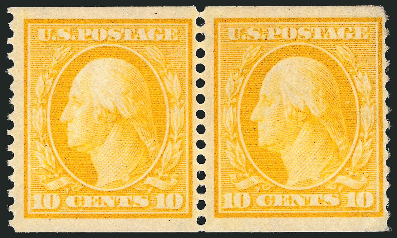US Stamps Prices Scott Catalog #356 - 1909 10c Washington Coil. Robert Siegel Auction Galleries, Nov 2013, Sale 1061, Lot 3861