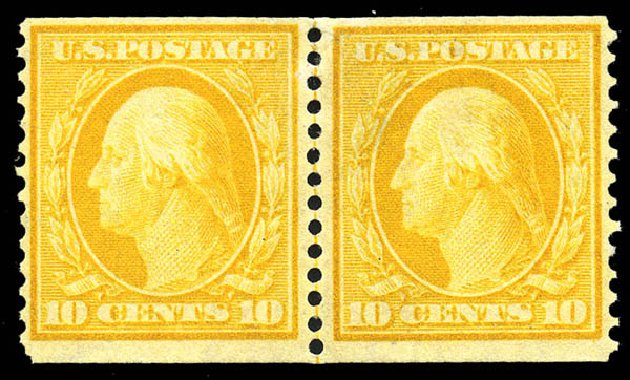 Value of US Stamps Scott Catalogue #356: 10c 1909 Washington Coil. Matthew Bennett International, May 2014, Sale 350, Lot 504