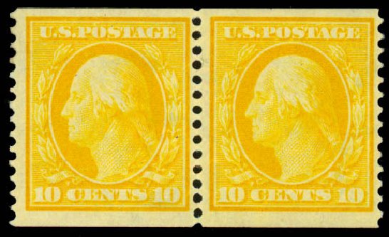 Costs of US Stamp Scott Catalog 356: 1909 10c Washington Coil. Daniel Kelleher Auctions, Mar 2014, Sale 648, Lot 2142