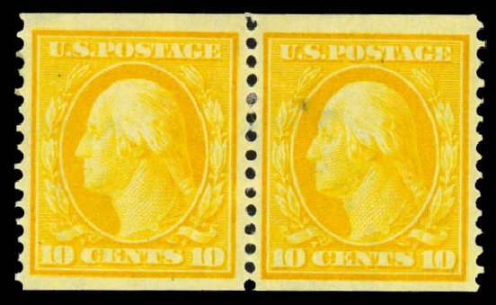 US Stamp Price Scott Catalog 356: 10c 1909 Washington Coil. Daniel Kelleher Auctions, Mar 2014, Sale 650, Lot 2622