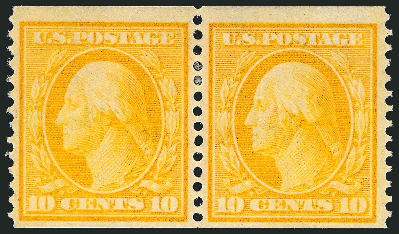 Costs of US Stamps Scott Cat. 356: 1909 10c Washington Coil. Robert Siegel Auction Galleries, Mar 2012, Sale 1021, Lot 492