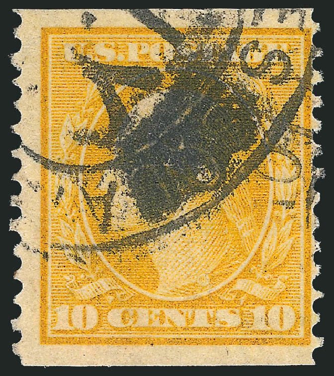 US Stamp Prices Scott 356: 1909 10c Washington Coil. Robert Siegel Auction Galleries, Dec 2012, Sale 1037, Lot 2002
