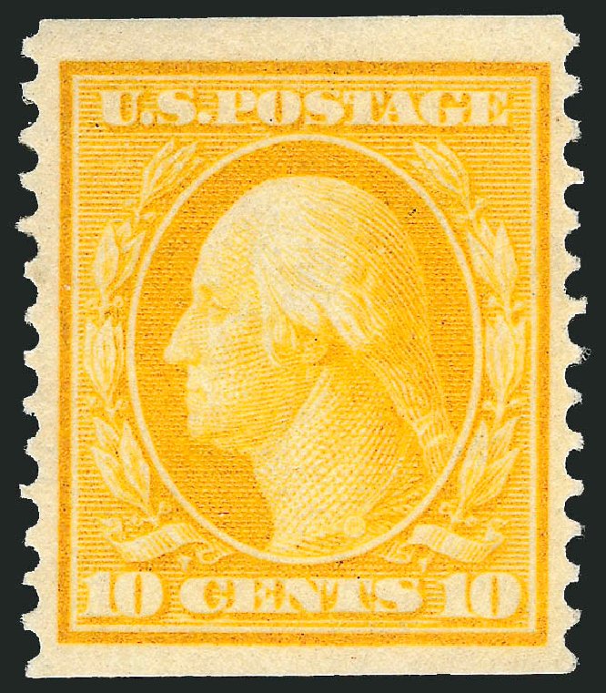 US Stamps Value Scott Catalogue 356: 1909 10c Washington Coil. Robert Siegel Auction Galleries, May 2013, Sale 1044, Lot 252