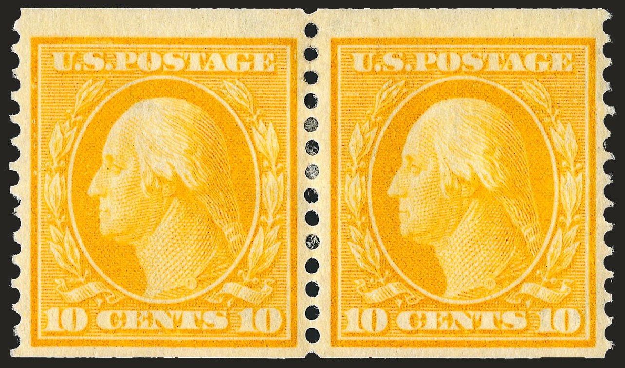 US Stamps Prices Scott Cat. 356: 10c 1909 Washington Coil. Robert Siegel Auction Galleries, Sep 2008, Sale 962, Lot 2672