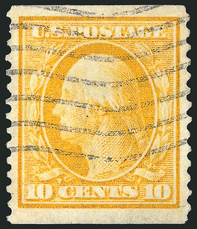 US Stamps Value Scott Cat. # 356 - 10c 1909 Washington Coil. Robert Siegel Auction Galleries, Jul 2013, Sale 1050, Lot 503