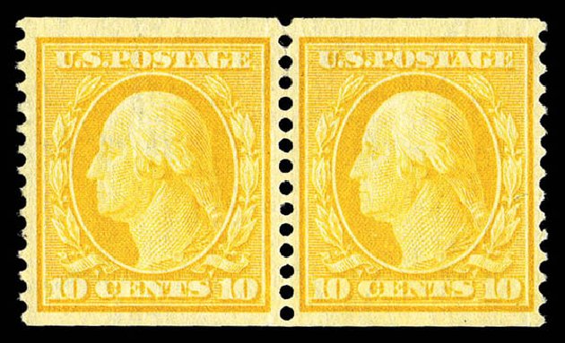 Prices of US Stamps Scott Catalogue 356: 10c 1909 Washington Coil. Matthew Bennett International, Sep 2012, Sale 345, Lot 326
