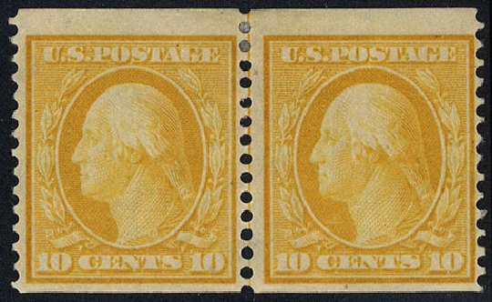 Costs of US Stamp Scott #356 - 10c 1909 Washington Coil. Cherrystone Auctions, May 2008, Sale 200805, Lot 246