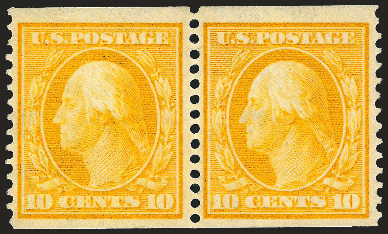 Value of US Stamps Scott # 356: 10c 1909 Washington Coil. Robert Siegel Auction Galleries, Dec 2008, Sale 967, Lot 4686