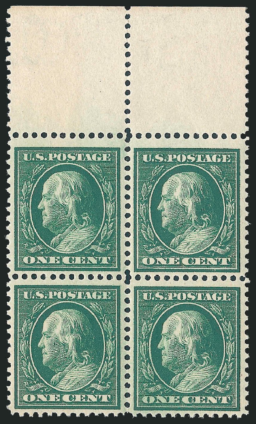 US Stamp Price Scott Catalogue # 357: 1c 1909 Franklin Bluish Paper. Robert Siegel Auction Galleries, Mar 2012, Sale 1019, Lot 742