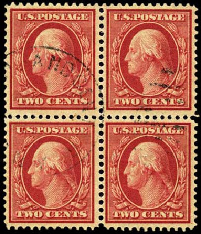 Cost of US Stamp Scott Catalog 358 - 2c 1909 Washington Bluish Paper. Harmer-Schau Auction Galleries, Feb 2012, Sale 92, Lot 1108