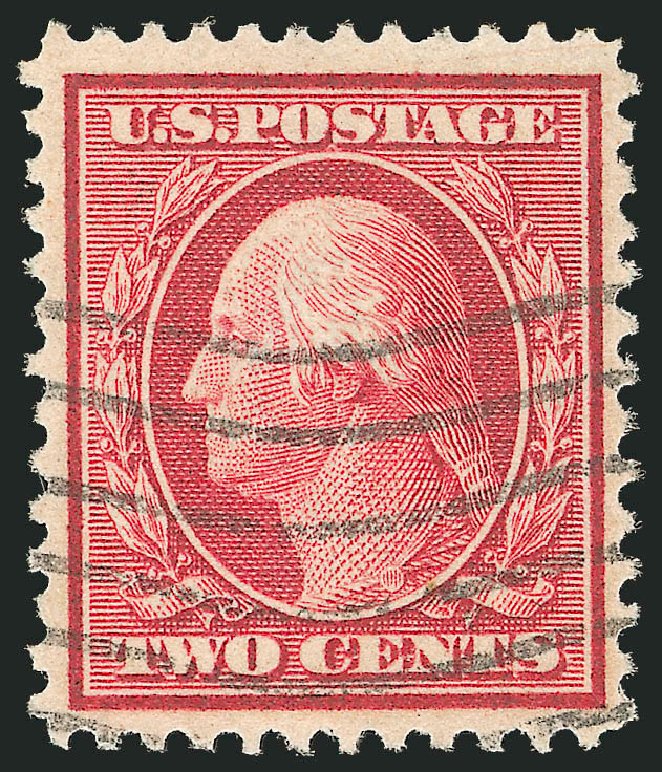 US Stamps Values Scott # 358 - 2c 1909 Washington Bluish Paper. Robert Siegel Auction Galleries, Sep 2012, Sale 1028, Lot 338