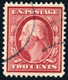 Costs of US Stamp Scott 358 - 1909 2c Washington Bluish Paper. Harmer-Schau Auction Galleries, Jun 2008, Sale 78, Lot 1540