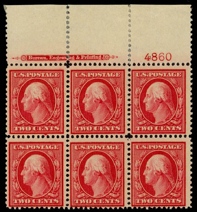 US Stamp Prices Scott # 358: 1909 2c Washington Bluish Paper. Daniel Kelleher Auctions, Sep 2014, Sale 655, Lot 651