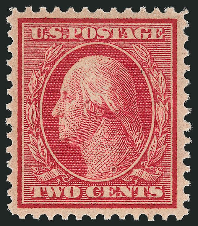 Value of US Stamps Scott Cat. 358: 1909 2c Washington Bluish Paper. Robert Siegel Auction Galleries, Dec 2014, Sale 1090, Lot 1471