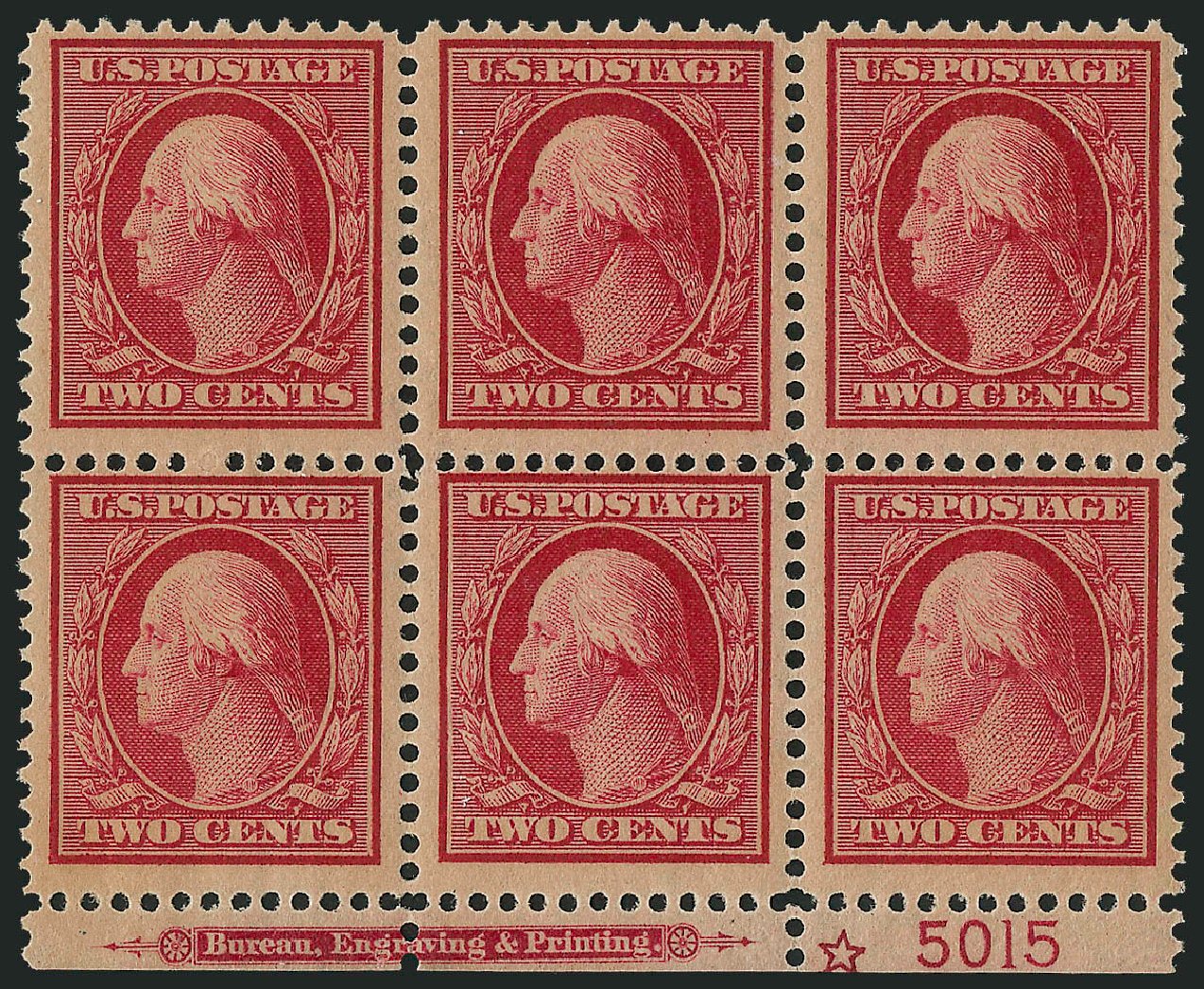 Price of US Stamps Scott Catalog #358: 1909 2c Washington Bluish Paper. Robert Siegel Auction Galleries, Dec 2012, Sale 1037, Lot 2004