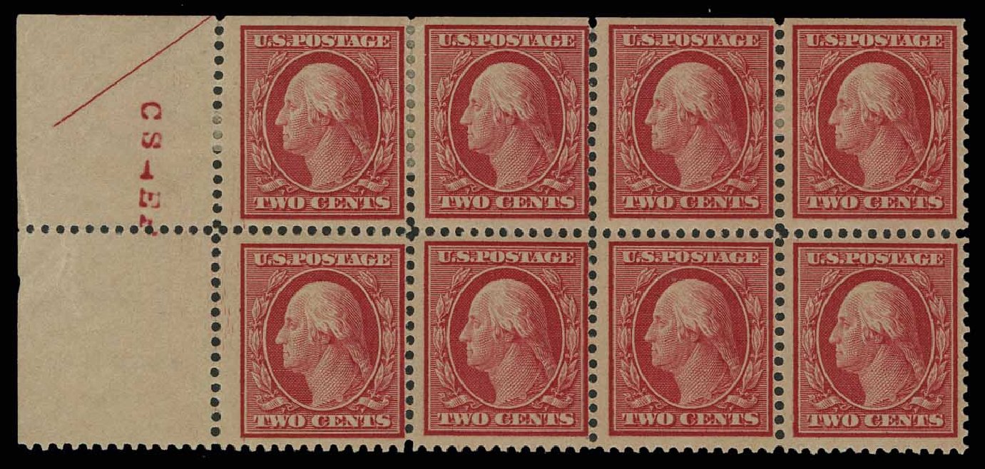 Prices of US Stamps Scott #358: 1909 2c Washington Bluish Paper. H.R. Harmer, May 2014, Sale 3005, Lot 1255