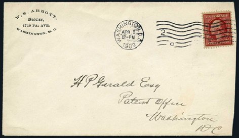 Prices of US Stamps Scott Catalogue #358: 1909 2c Washington Bluish Paper. Harmer-Schau Auction Galleries, Apr 2008, Sale 77, Lot 92