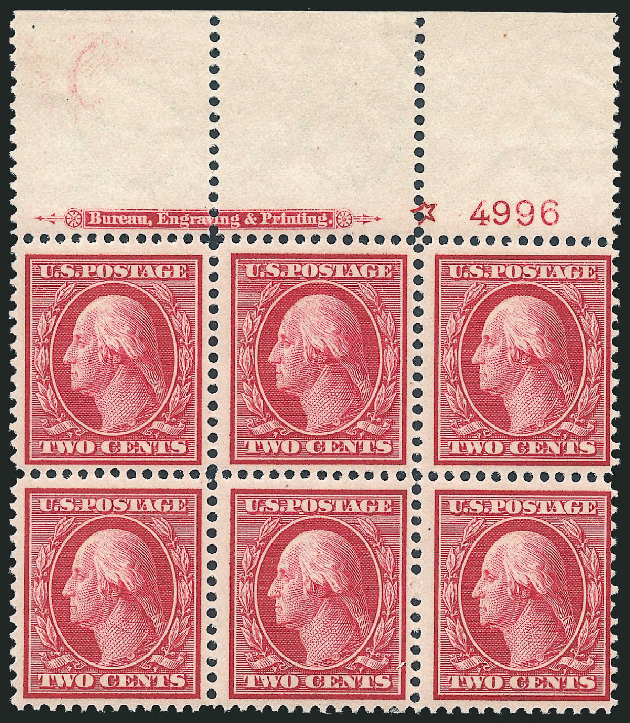 Price of US Stamp Scott Cat. # 358 - 2c 1909 Washington Bluish Paper. Robert Siegel Auction Galleries, Apr 2009, Sale 971, Lot 1592