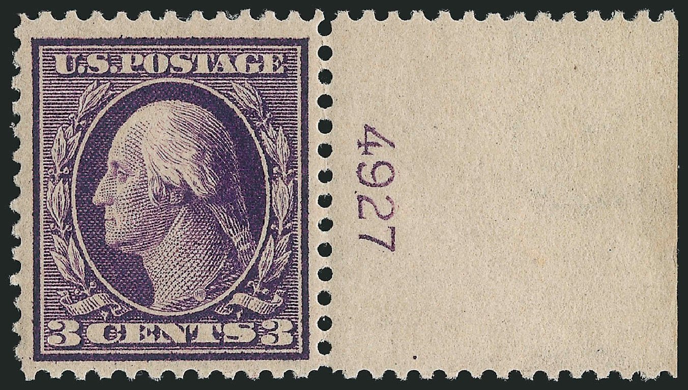 Prices of US Stamp Scott Cat. #359 - 3c 1909 Washington Bluish Paper. Robert Siegel Auction Galleries, Sep 2014, Sale 1078, Lot 488