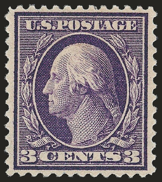 US Stamp Price Scott 359: 1909 3c Washington Bluish Paper. Robert Siegel Auction Galleries, Dec 2009, Sale 982, Lot 5748