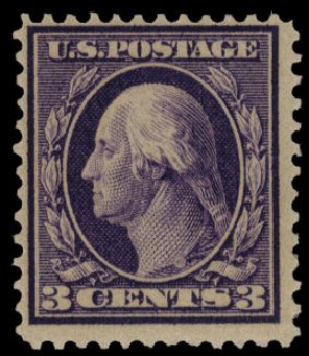 US Stamps Price Scott Cat. #359 - 3c 1909 Washington Bluish Paper. Cherrystone Auctions, Mar 2010, Sale 201003, Lot 171