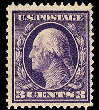 Cost of US Stamps Scott Cat. #359: 3c 1909 Washington Bluish Paper. Cherrystone Auctions, Apr 2010, Sale 201004, Lot 244
