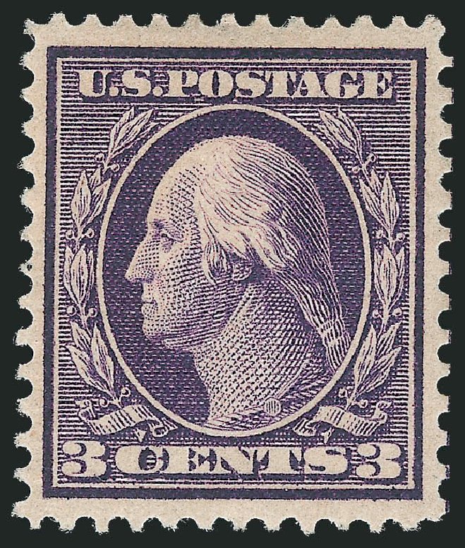 US Stamp Price Scott # 359 - 3c 1909 Washington Bluish Paper. Robert Siegel Auction Galleries, Nov 2013, Sale 1061, Lot 3865