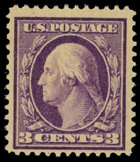 Price of US Stamp Scott #359 - 3c 1909 Washington Bluish Paper. Daniel Kelleher Auctions, Mar 2014, Sale 650, Lot 2623