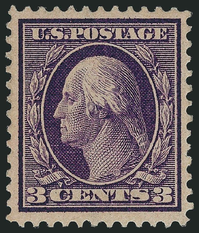 US Stamps Price Scott Catalog # 359 - 1909 3c Washington Bluish Paper. Robert Siegel Auction Galleries, Oct 2010, Sale 997, Lot 5913