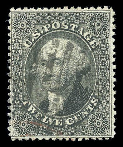 Value of US Stamp Scott Catalog #36 - 12c 1857 Washington. Matthew Bennett International, Sep 2010, Sale 333, Lot 3407