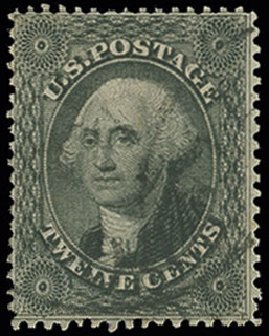 Value of US Stamp Scott Catalog #36: 1857 12c Washington. H.R. Harmer, Jun 2013, Sale 3003, Lot 1057