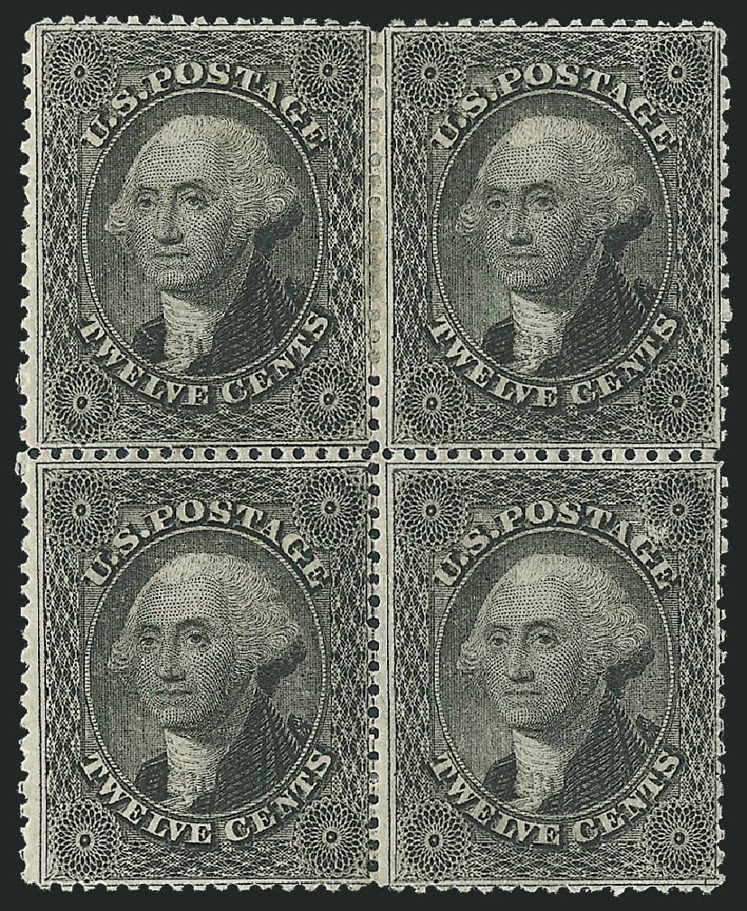 US Stamp Prices Scott #36 - 1857 12c Washington. Robert Siegel Auction Galleries, Mar 2012, Sale 1021, Lot 187