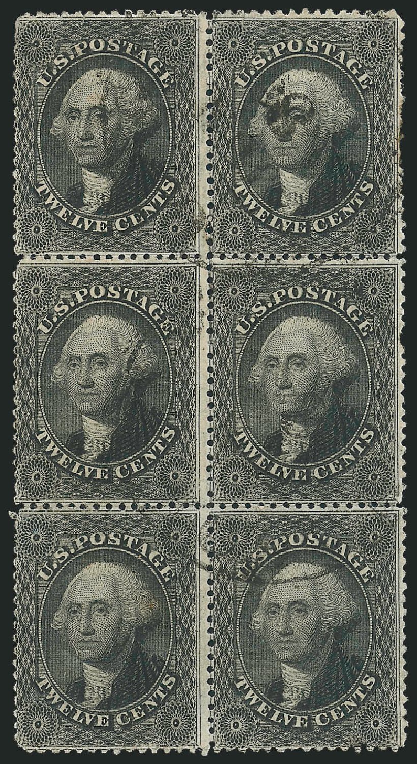 US Stamps Prices Scott Catalog 36: 1857 12c Washington. Robert Siegel Auction Galleries, Nov 2014, Sale 1084, Lot 3167
