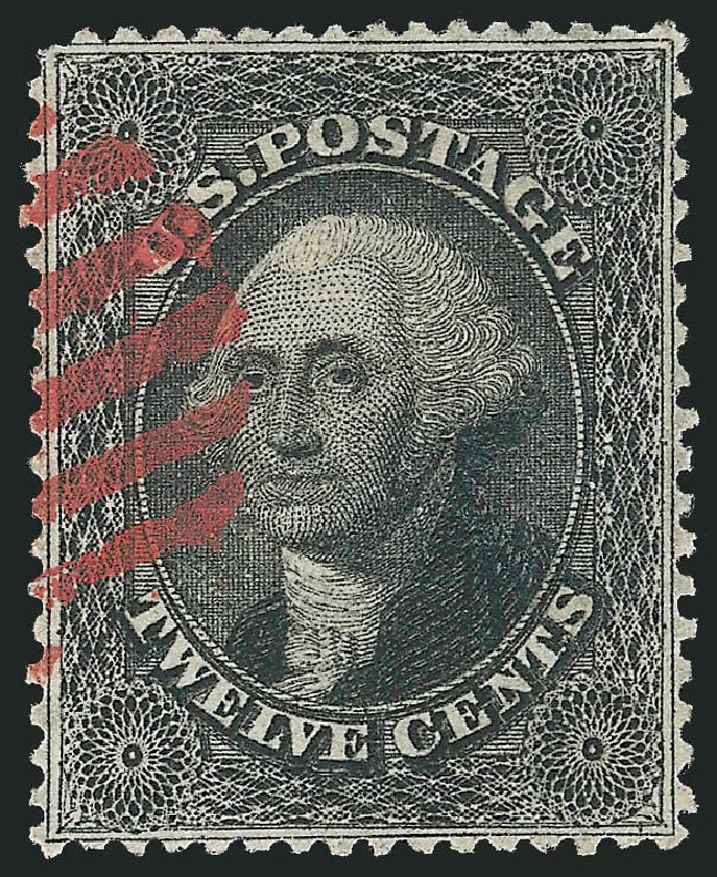Price of US Stamps Scott Catalogue #36: 1857 12c Washington. Robert Siegel Auction Galleries, Dec 2009, Sale 982, Lot 5147