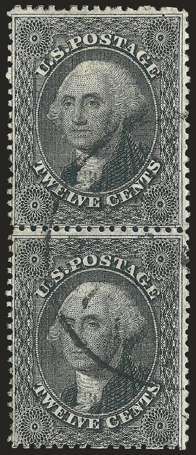 US Stamp Values Scott Catalogue 36: 12c 1857 Washington. Robert Siegel Auction Galleries, Apr 2010, Sale 984, Lot 187