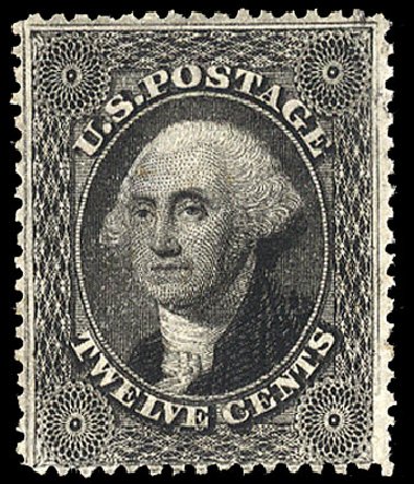 Cost of US Stamps Scott # 36: 1857 12c Washington. Cherrystone Auctions, Jun 2010, Sale 201006, Lot 8