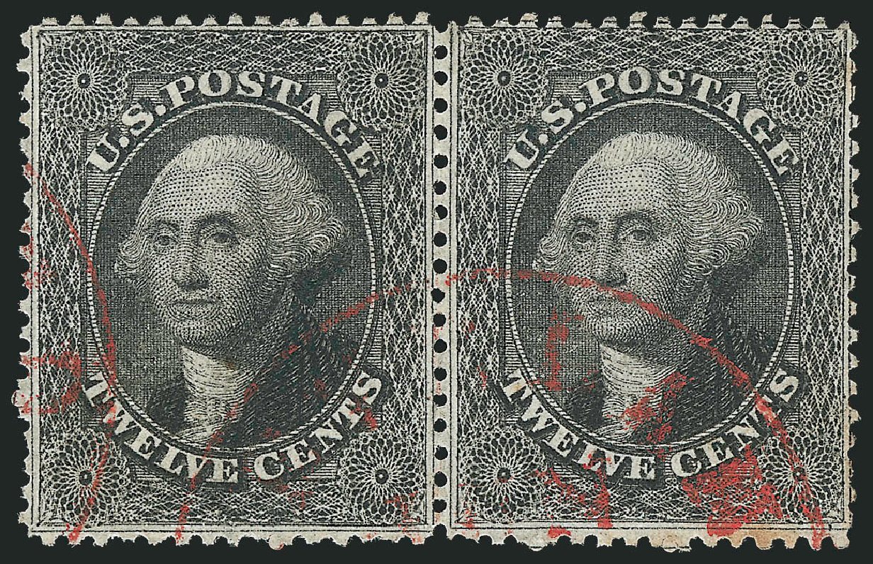 US Stamps Price Scott Catalog # 36: 12c 1857 Washington. Robert Siegel Auction Galleries, Jun 2012, Sale 1026, Lot 1188