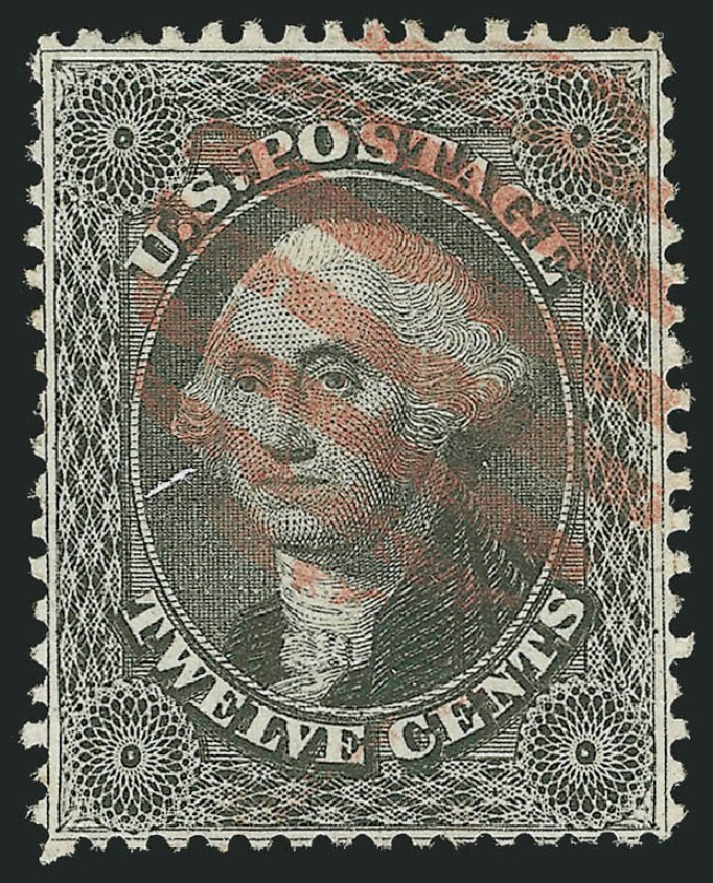 Costs of US Stamps Scott Cat. 36 - 1857 12c Washington. Robert Siegel Auction Galleries, Oct 2008, Sale 963, Lot 408