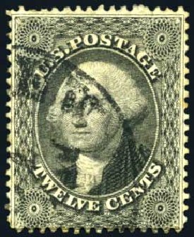 Prices of US Stamp Scott Catalog # 36: 12c 1857 Washington. Harmer-Schau Auction Galleries, Oct 2008, Sale 79, Lot 49