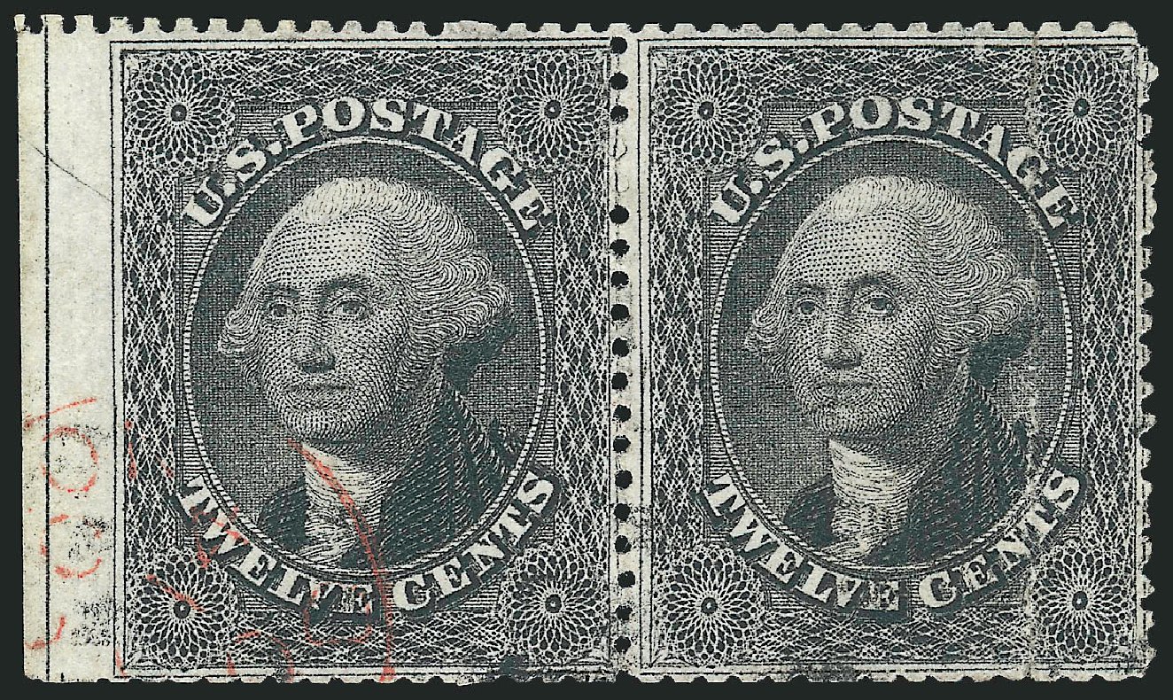 Value of US Stamp Scott Catalog #36 - 12c 1857 Washington. Robert Siegel Auction Galleries, Mar 2014, Sale 1067, Lot 979