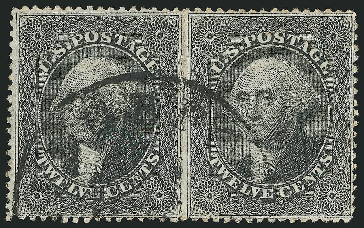 US Stamp Values Scott Catalog #36: 12c 1857 Washington. Robert Siegel Auction Galleries, Dec 2009, Sale 982, Lot 5149