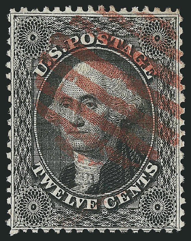Costs of US Stamp Scott Cat. 36 - 12c 1857 Washington. Robert Siegel Auction Galleries, Mar 2012, Sale 1019, Lot 380