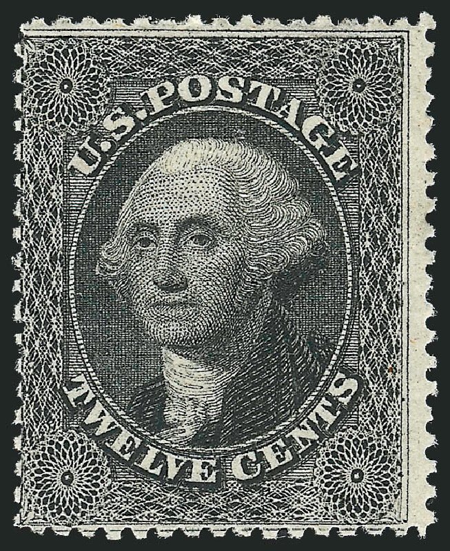 Cost of US Stamps Scott Cat. #36 - 1857 12c Washington. Robert Siegel Auction Galleries, Nov 2013, Sale 1057, Lot 590