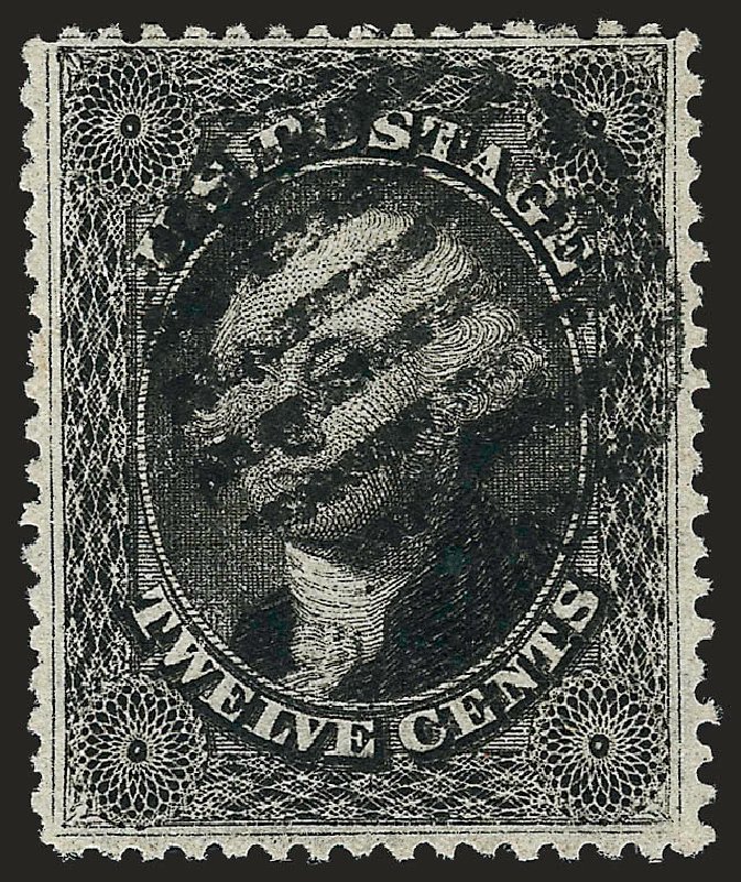 US Stamps Price Scott Cat. 36 - 1857 12c Washington. Robert Siegel Auction Galleries, Oct 2008, Sale 963, Lot 420