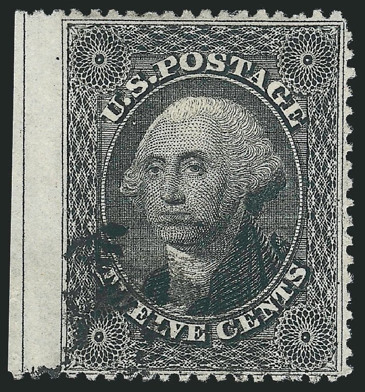 US Stamps Value Scott Cat. #36: 1857 12c Washington. Robert Siegel Auction Galleries, Sep 2010, Sale 993, Lot 340
