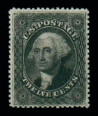 Value of US Stamps Scott Cat. # 36: 1857 12c Washington. Matthew Bennett International, Dec 2007, Sale 325, Lot 1471