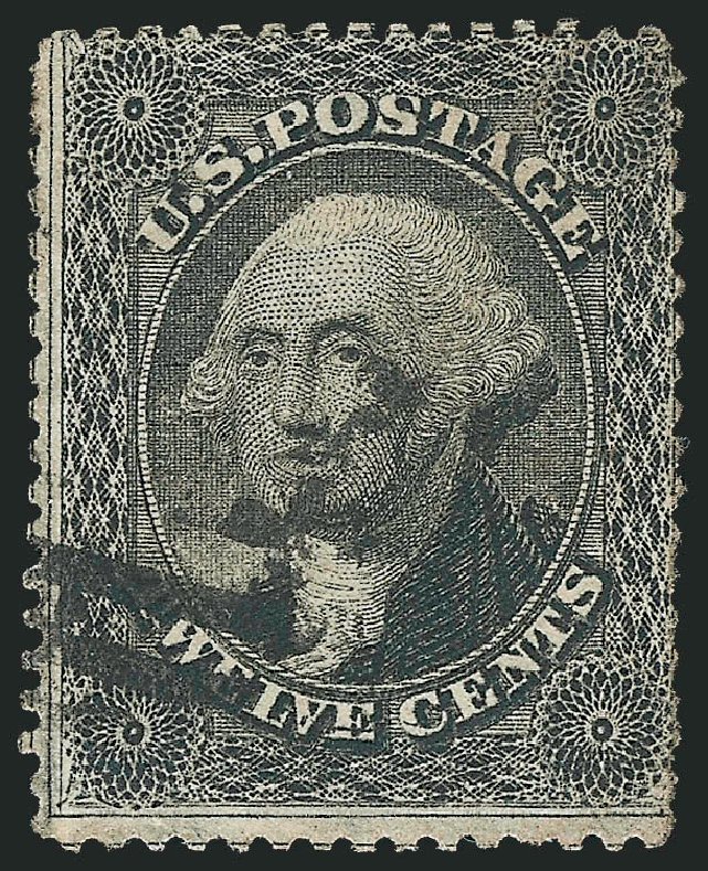 Value of US Stamp Scott Catalogue # 36: 1857 12c Washington. Robert Siegel Auction Galleries, Sep 2010, Sale 993, Lot 341