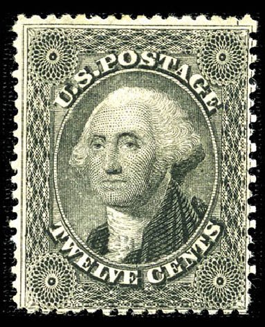 Values of US Stamp Scott Cat. #36: 1857 12c Washington. Matthew Bennett International, Feb 2012, Sale 340, Lot 124