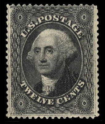 US Stamp Value Scott Catalog 36: 12c 1857 Washington. Cherrystone Auctions, Mar 2010, Sale 201003, Lot 44