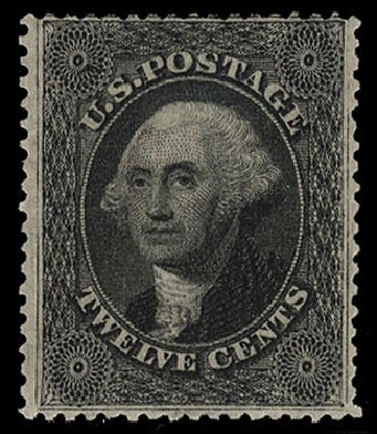 Prices of US Stamps Scott Cat. 36 - 12c 1857 Washington. Cherrystone Auctions, Oct 2012, Sale 201210, Lot 34